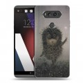 Дизайнерский пластиковый чехол для LG V20 Ежик в тумане