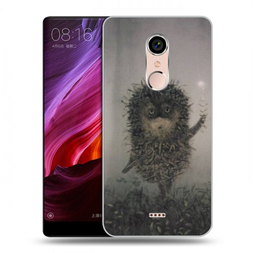 Дизайнерский силиконовый чехол для BQ Strike Selfie Max Ежик в тумане
