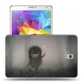 Дизайнерский силиконовый чехол для Samsung Galaxy Tab S 8.4 Ежик в тумане