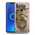 Дизайнерский силиконовый чехол для Alcatel 5V Ежик в тумане