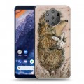 Дизайнерский силиконовый чехол для Nokia 9 PureView Ежик в тумане