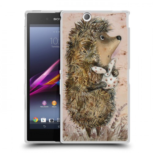 Дизайнерский пластиковый чехол для Sony Xperia Z Ultra  Ежик в тумане