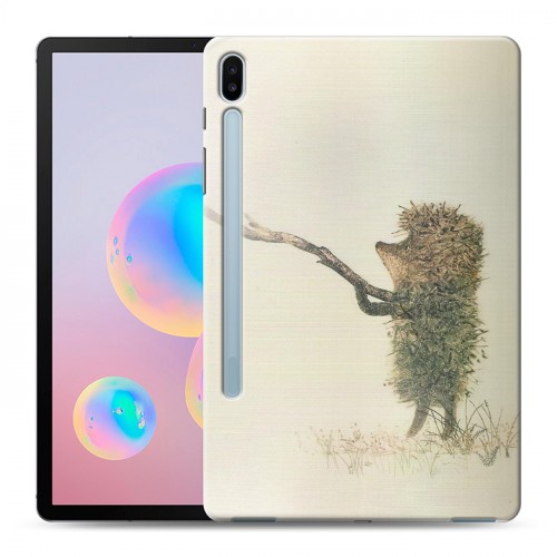 Дизайнерский силиконовый чехол для Samsung Galaxy Tab S6 Ежик в тумане