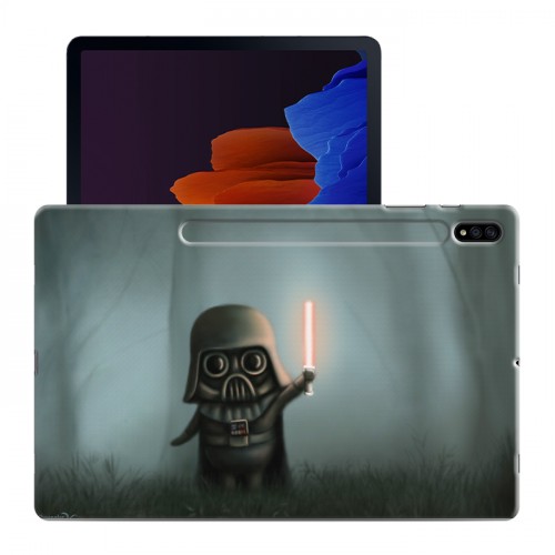 Дизайнерский силиконовый чехол для Samsung Galaxy Tab S7 Plus Ежик в тумане