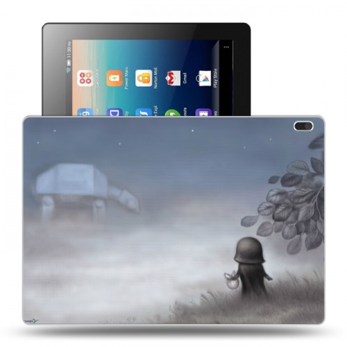Дизайнерский силиконовый чехол для Lenovo Tab 4 10 Ежик в тумане