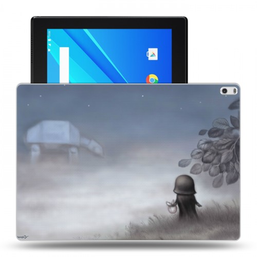 Дизайнерский силиконовый чехол для Lenovo Tab 4 10 Plus Ежик в тумане