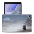 Дизайнерский силиконовый чехол для Samsung Galaxy Tab A7 lite Ежик в тумане