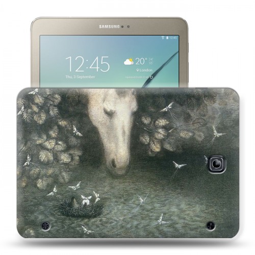 Дизайнерский силиконовый чехол для Samsung Galaxy Tab S2 8.0 Ежик в тумане