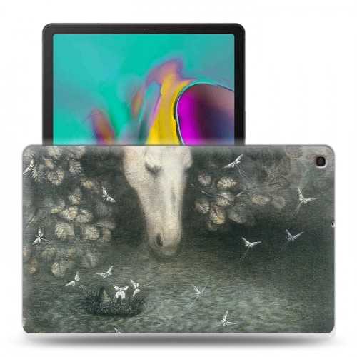 Дизайнерский силиконовый чехол для Samsung Galaxy Tab A 10.1 (2019) Ежик в тумане