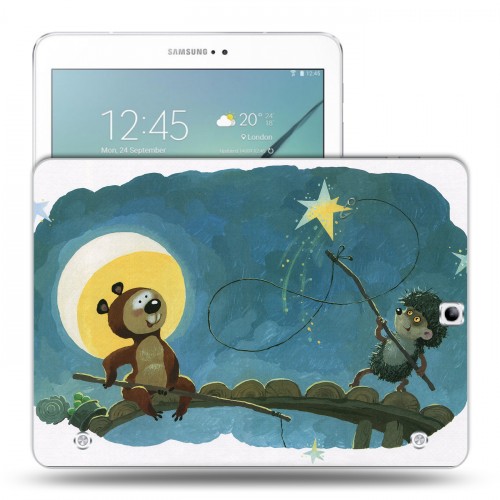 Дизайнерский силиконовый чехол для Samsung Galaxy Tab S2 9.7 Ежик в тумане