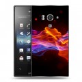 Дизайнерский силиконовый чехол для Sony Xperia acro S Абстракции Дым