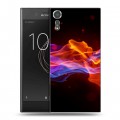 Дизайнерский пластиковый чехол для Sony Xperia XZs Абстракции Дым