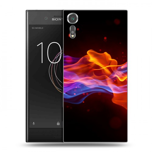 Дизайнерский пластиковый чехол для Sony Xperia XZs Абстракции Дым