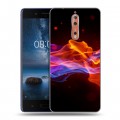 Дизайнерский пластиковый чехол для Nokia 8 Абстракции Дым