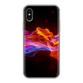 Дизайнерский силиконовый чехол для Iphone x10 Абстракции Дым