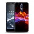 Дизайнерский пластиковый чехол для Nokia 5.1 Абстракции Дым