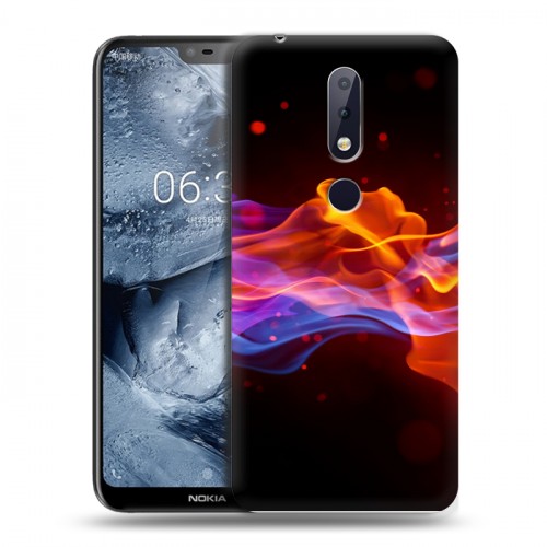 Дизайнерский пластиковый чехол для Nokia 6.1 Plus Абстракции Дым