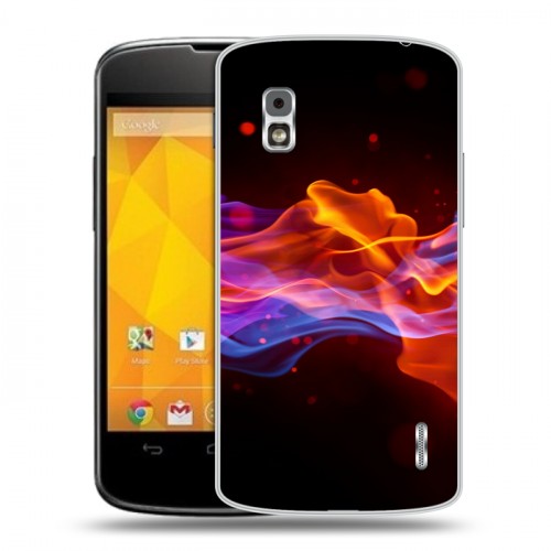 Дизайнерский пластиковый чехол для LG Google Nexus 4 Абстракции Дым