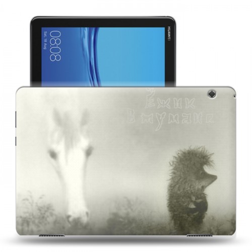 Дизайнерский силиконовый с усиленными углами чехол для Huawei MediaPad T5 Ежик в тумане