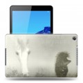 Дизайнерский силиконовый чехол для Huawei MediaPad M5 lite 8 Ежик в тумане