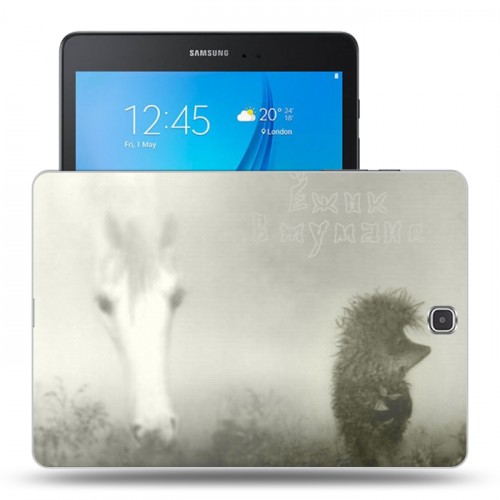 Дизайнерский силиконовый чехол для Samsung Galaxy Tab A 9.7 Ежик в тумане