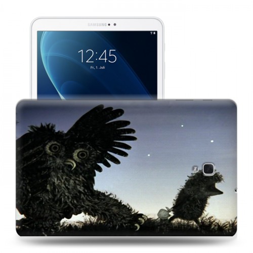 Дизайнерский силиконовый чехол для Samsung Galaxy Tab A 10.5 Ежик в тумане
