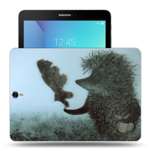 Дизайнерский силиконовый чехол для Samsung Galaxy Tab S3 Ежик в тумане