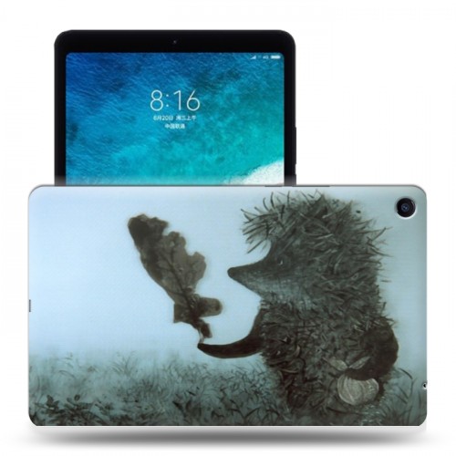 Дизайнерский силиконовый чехол для Xiaomi Mi Pad 4 Plus Ежик в тумане