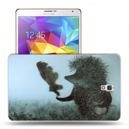 Дизайнерский силиконовый чехол для Samsung Galaxy Tab S 8.4 Ежик в тумане