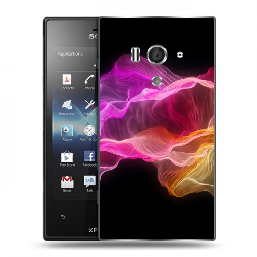 Дизайнерский пластиковый чехол для Sony Xperia acro S Абстракции Дым