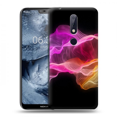 Дизайнерский пластиковый чехол для Nokia 6.1 Plus Абстракции Дым