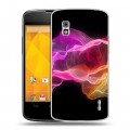 Дизайнерский пластиковый чехол для LG Google Nexus 4 Абстракции Дым