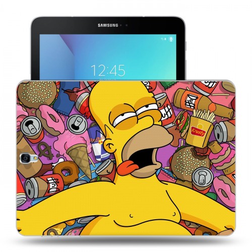 Дизайнерский силиконовый чехол для Samsung Galaxy Tab S3 Симпсоны 