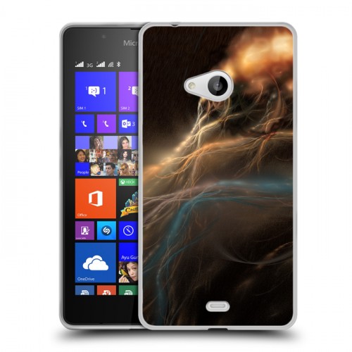 Дизайнерский пластиковый чехол для Microsoft Lumia 540 Абстракции Дым