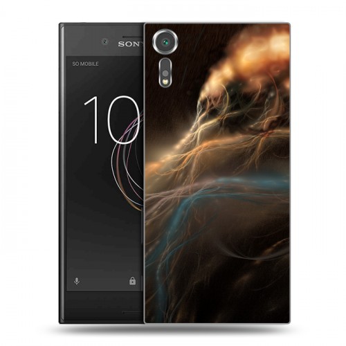 Дизайнерский пластиковый чехол для Sony Xperia XZs Абстракции Дым