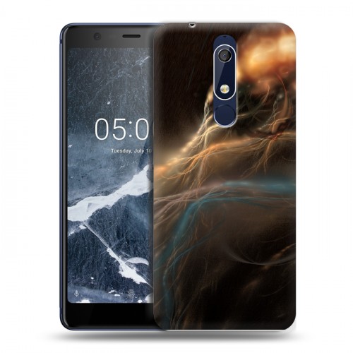 Дизайнерский пластиковый чехол для Nokia 5.1 Абстракции Дым