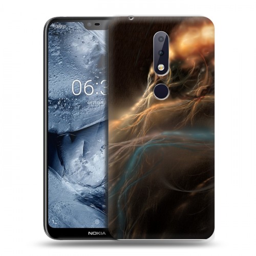 Дизайнерский силиконовый чехол для Nokia 6.1 Plus Абстракции Дым