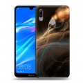 Дизайнерский пластиковый чехол для Huawei Y6 (2019) Абстракции Дым