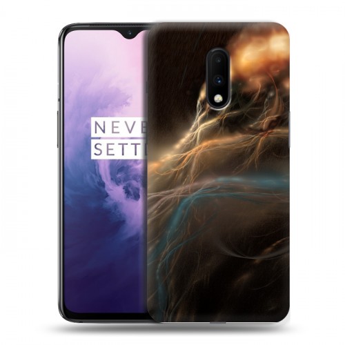 Дизайнерский пластиковый чехол для OnePlus 7 Абстракции Дым