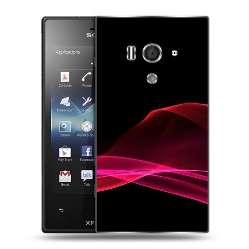 Дизайнерский пластиковый чехол для Sony Xperia acro S Абстракции Дым