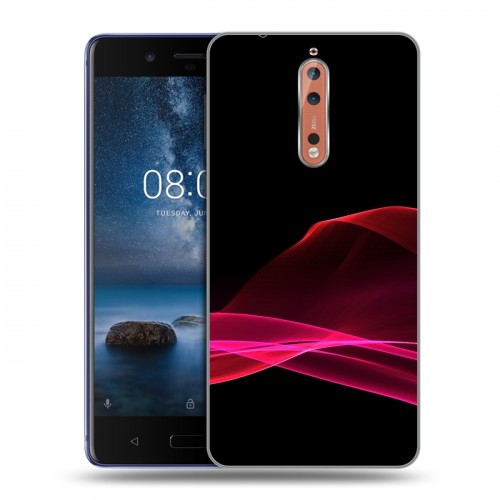 Дизайнерский пластиковый чехол для Nokia 8 Абстракции Дым