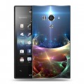 Дизайнерский пластиковый чехол для Sony Xperia acro S Абстракции Дым