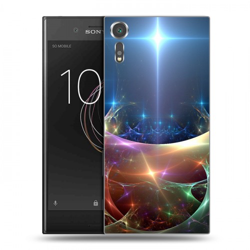 Дизайнерский пластиковый чехол для Sony Xperia XZs Абстракции Дым