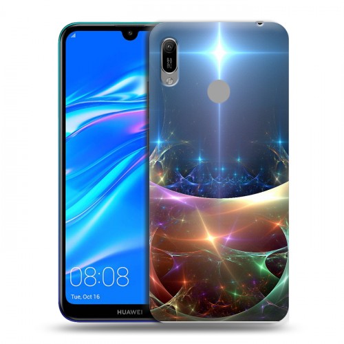 Дизайнерский пластиковый чехол для Huawei Y6 (2019) Абстракции Дым