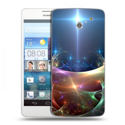 Дизайнерский пластиковый чехол для Huawei Ascend D2 Абстракции Дым