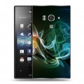 Дизайнерский пластиковый чехол для Sony Xperia acro S Абстракции Дым