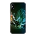 Дизайнерский силиконовый чехол для Iphone x10 Абстракции Дым