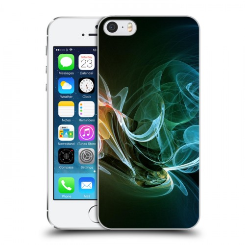 Дизайнерский пластиковый чехол для Iphone 5s Абстракции Дым