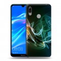 Дизайнерский пластиковый чехол для Huawei Y6 (2019) Абстракции Дым