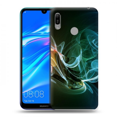 Дизайнерский пластиковый чехол для Huawei Y6 (2019) Абстракции Дым